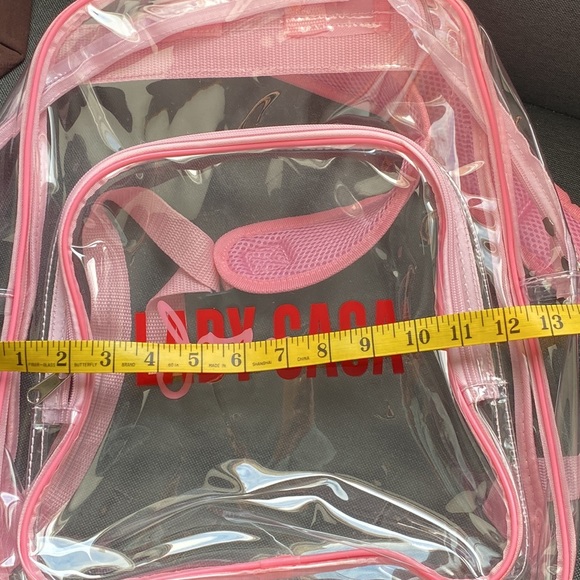 LADY GAGA Joanne 2017 World Concert Tour VIP Transparent Backpack Clear - Picture 5 of 5